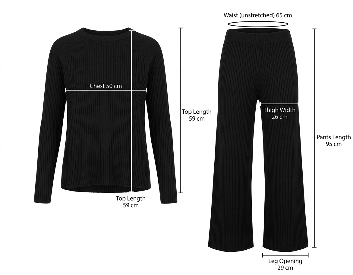 Knitted lounge outfit set