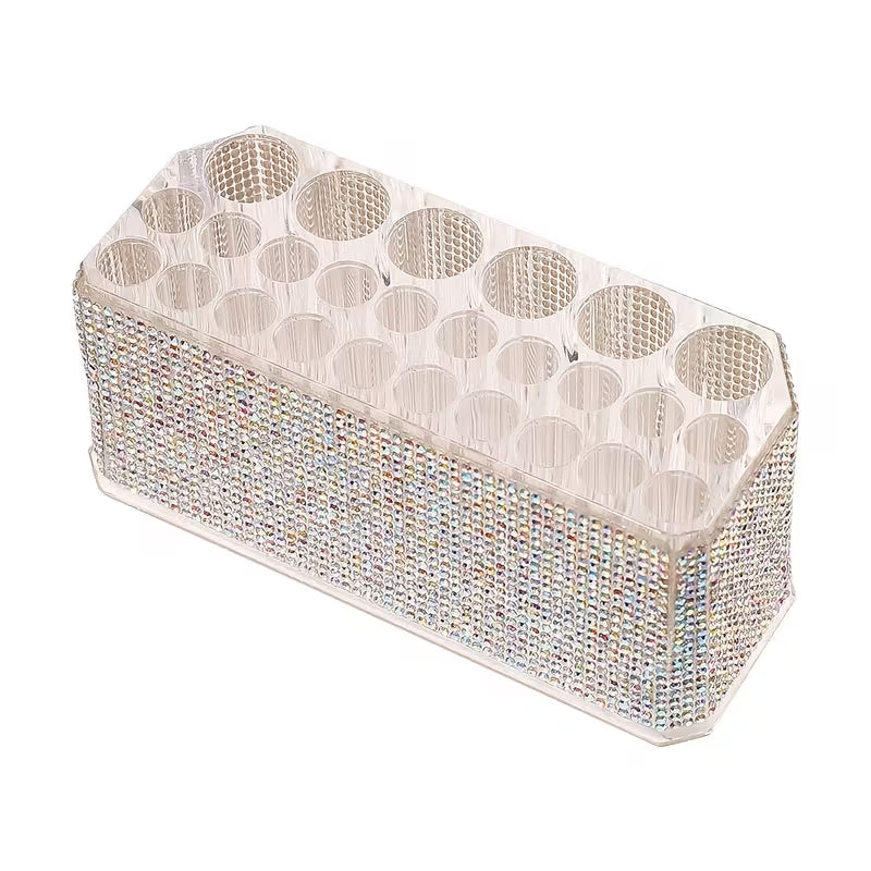 Crystal Rhinestone Makeup Brush Holder