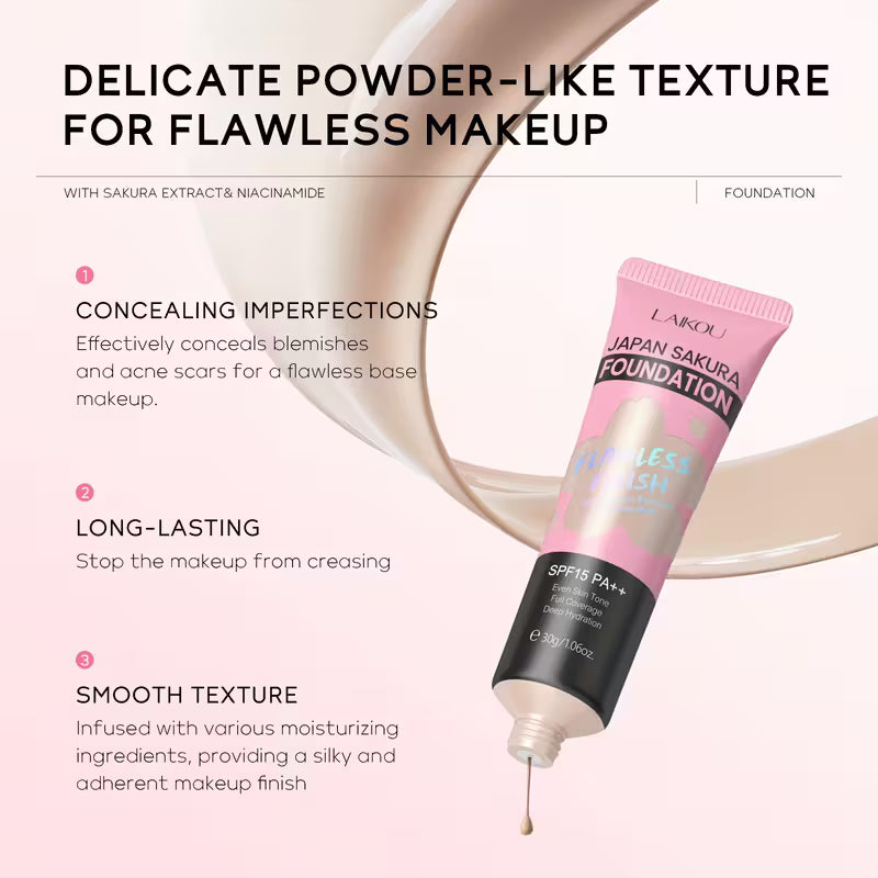 Japan Sakura Foundation – Flawless Finish (#320 Tan)