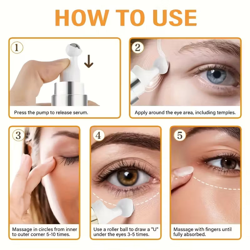 Bee Venom Eye Cream – Firms, Brightens & Moisturises with 360° Roller