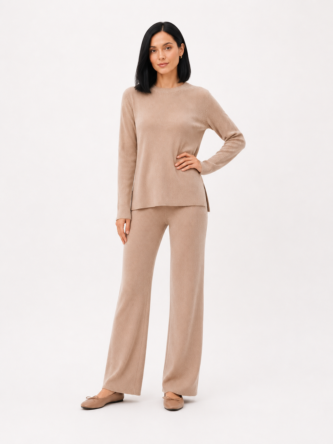 Knitted lounge outfit set