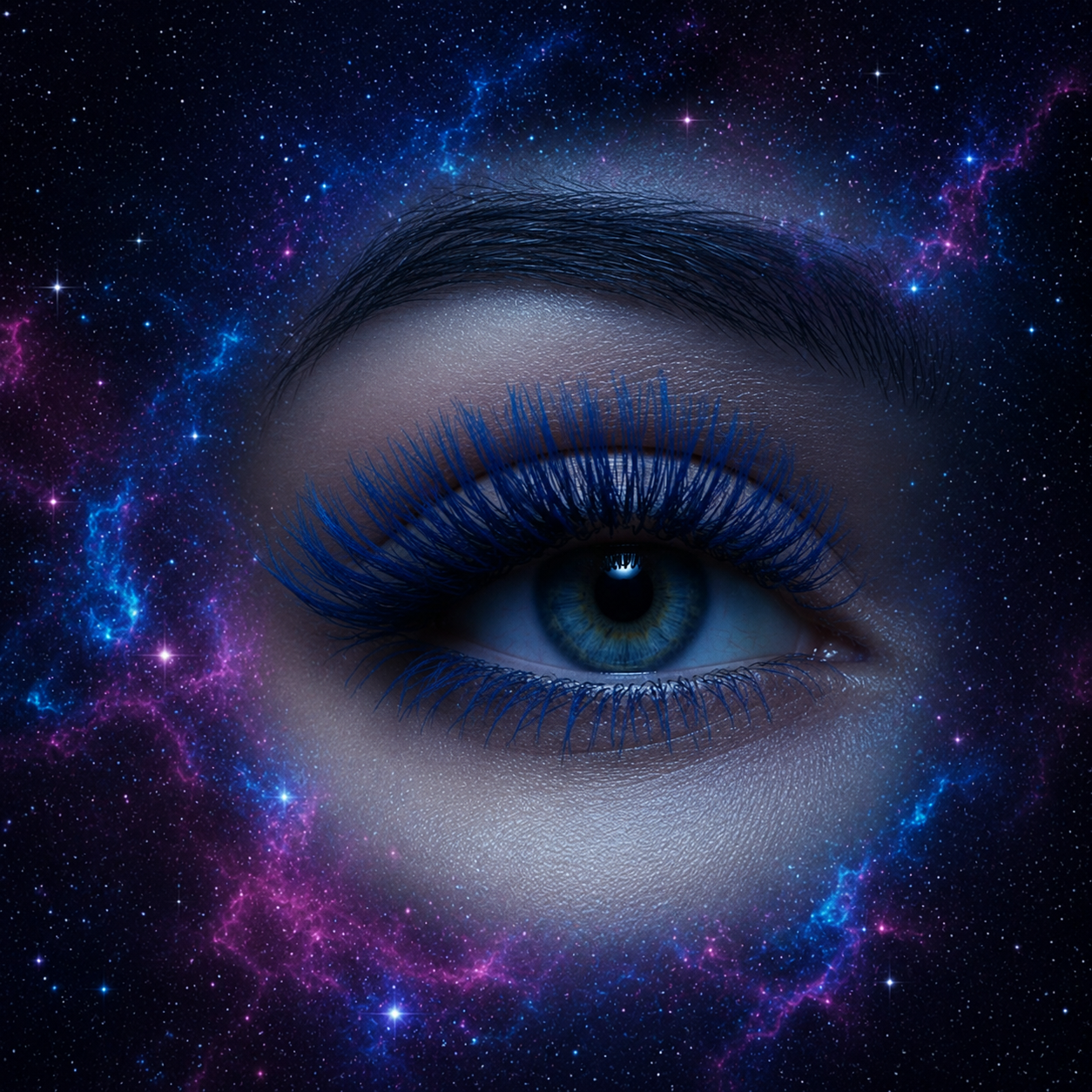 Curl Fix Coloured Mascara – Blue (N3)
