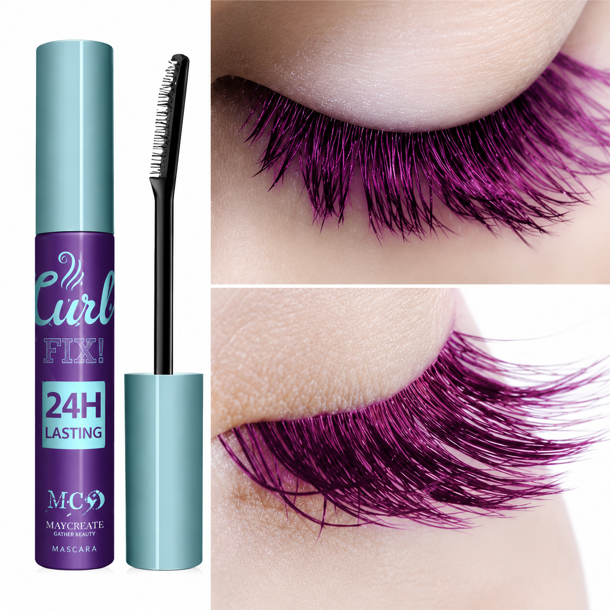 Curl Fix Coloured Mascara – Pink Magenta (N10)