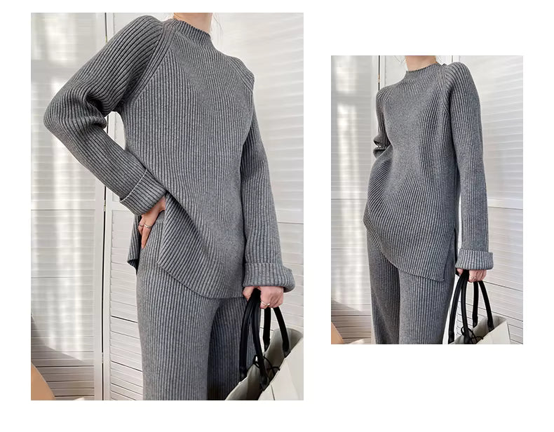 Knitted lounge outfit set