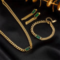 Gold plated jewellery set