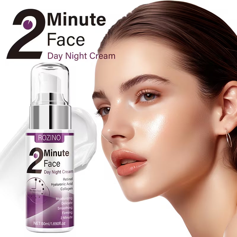 2 Minute Face Day & Night Cream – Retinol, Hyaluronic Acid & Collagen