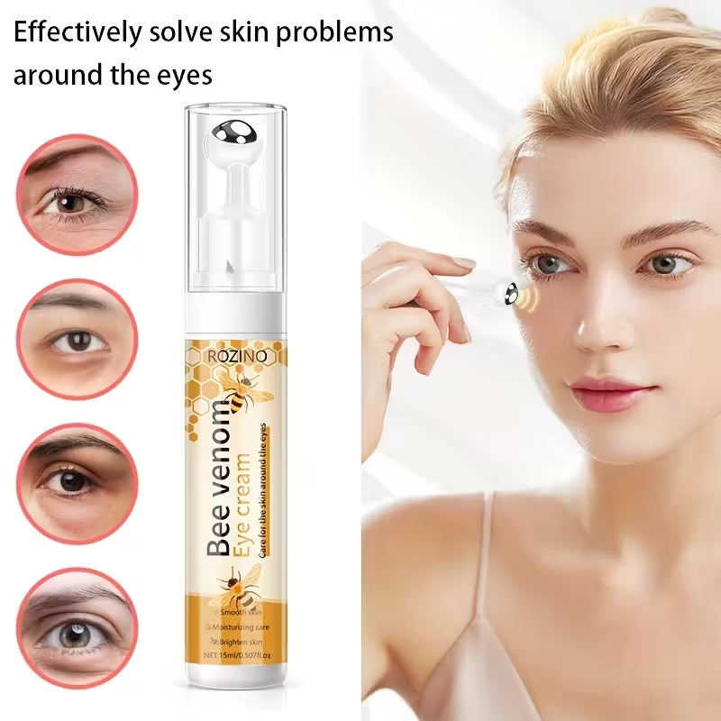 Bee Venom Eye Cream – Firms, Brightens & Moisturises with 360° Roller