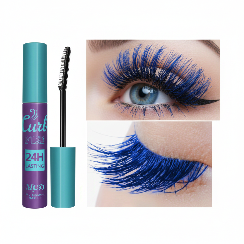 Blue Mascara Studio Shot