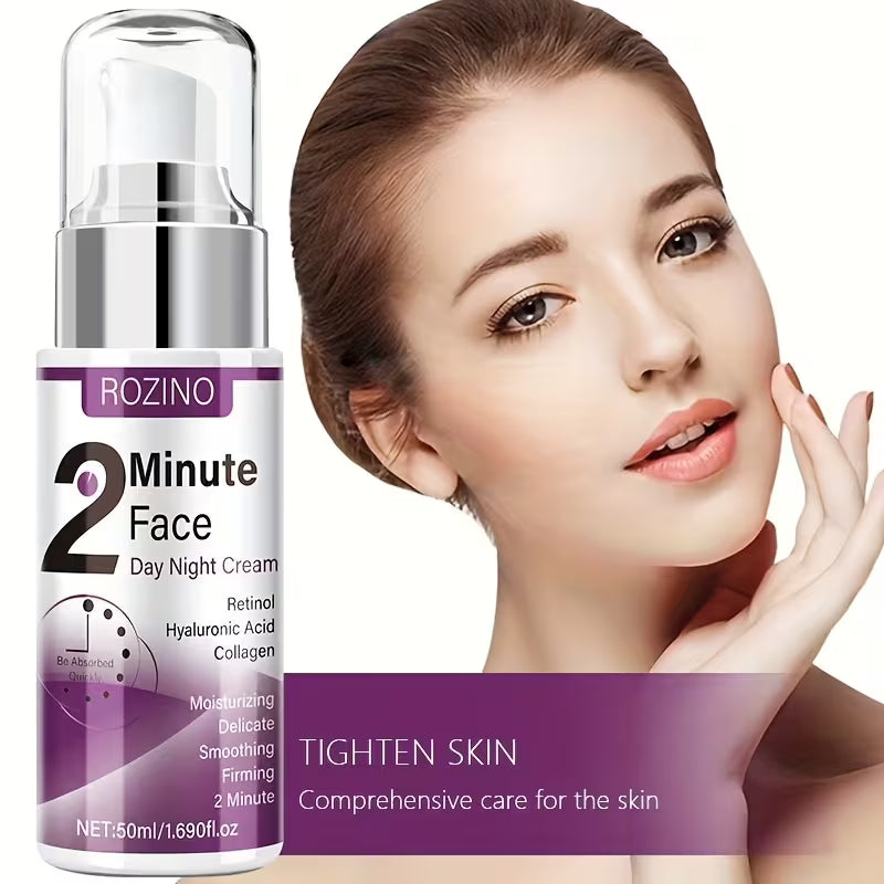2 Minute Face Day & Night Cream – Retinol, Hyaluronic Acid & Collagen