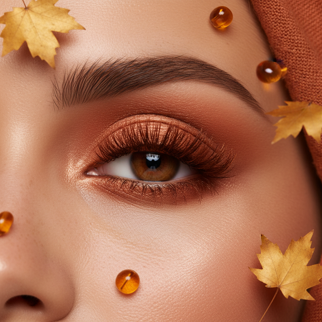 Copper Autumn Lashes Editorial