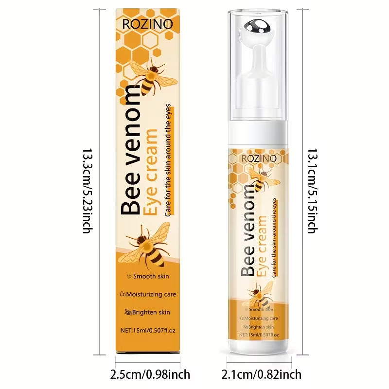 Bee Venom Eye Cream – Firms, Brightens & Moisturises with 360° Roller