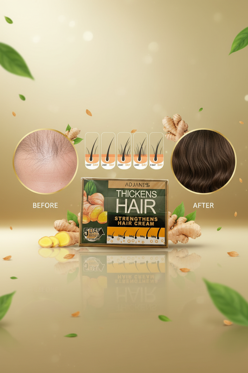 ADJANISS Hair Cream 5-day results ad