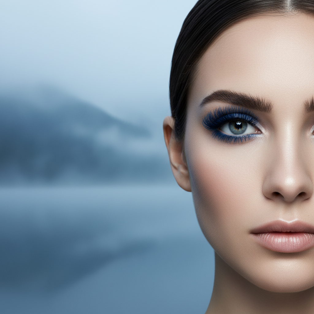 MCD Curl Fix Steel Blue Mascara N8 misty lake editorial