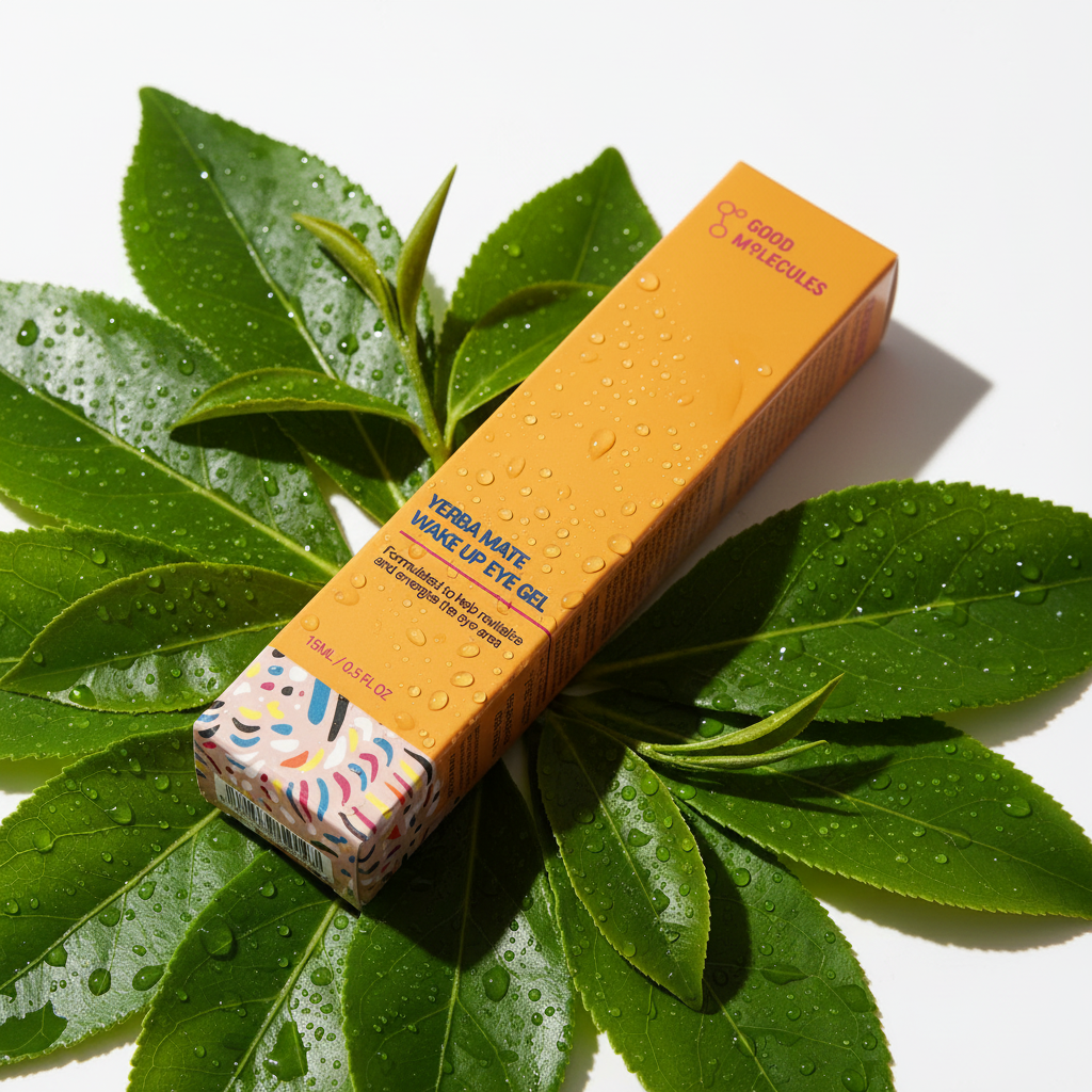 Good Molecules Yerba Mate Eye Gel botanical hero shot