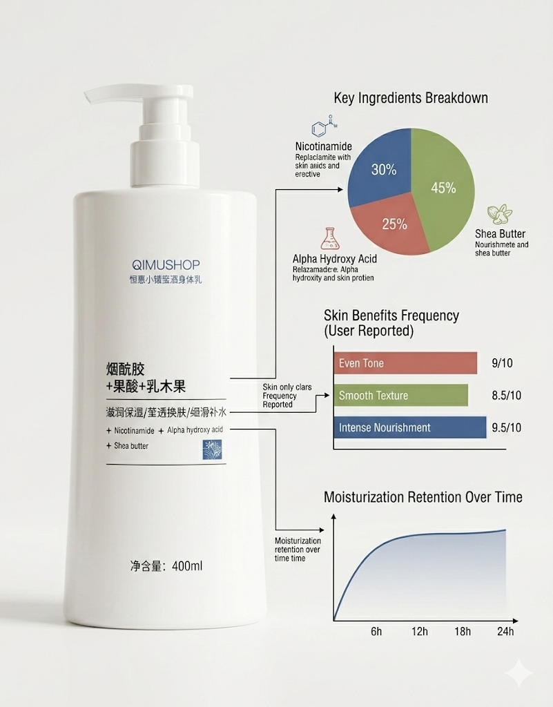 Nicotinamide + AHA + Shea Butter Body Lotion – Even Tone & Deep Nourishment