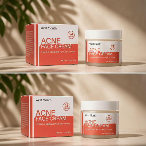 West Month Acne Face Cream - box and jar
