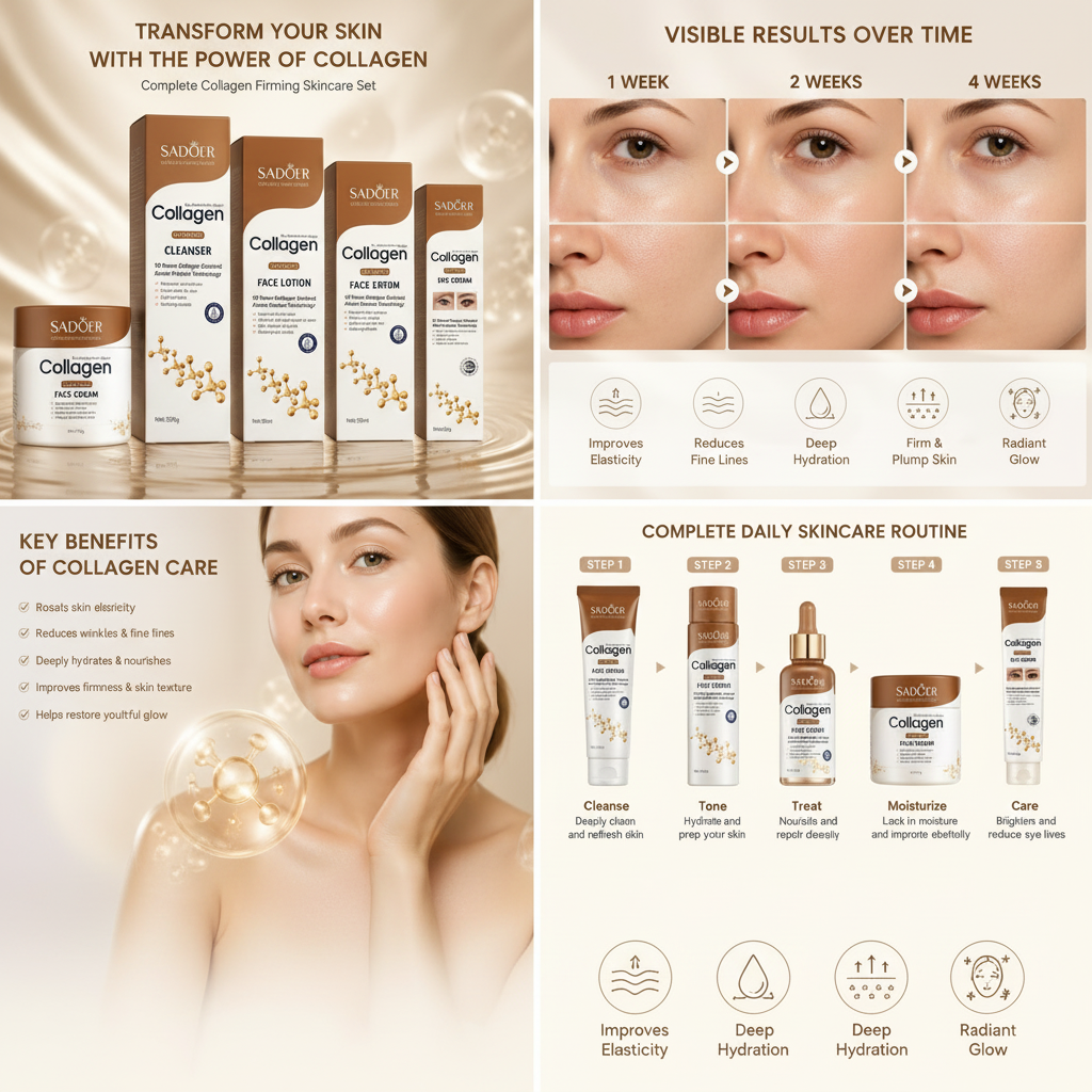 SADOER Collagen Firming Series - Visible Results Over Time 1-4 weeks