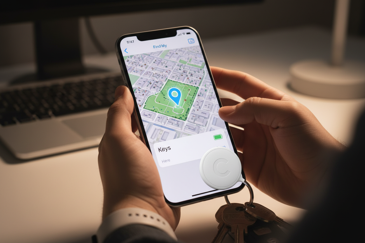 Scene 2 - Find My app with ConneME tag